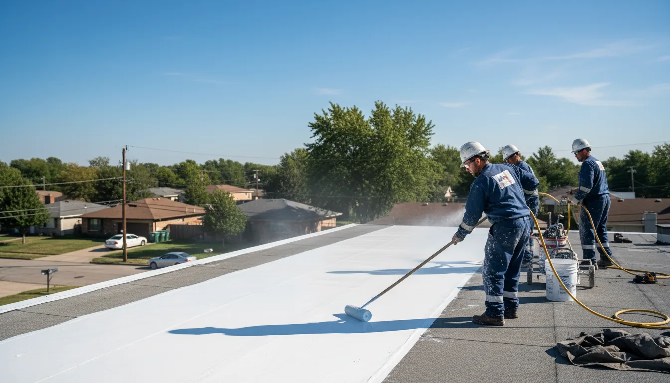 Commercial roof coating in Whitsett, NC near me
